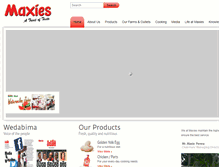 Tablet Screenshot of maxies.lk